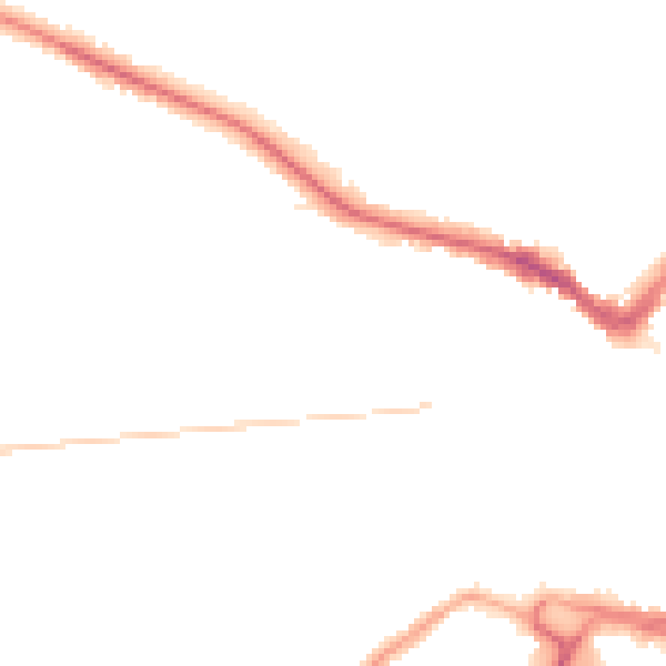 Night-time road noise heatmap for DL3 7AL