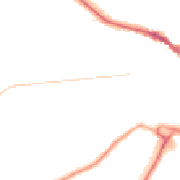 Night-time road noise heatmap for DL3 7HH