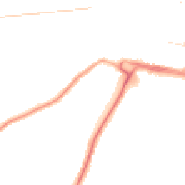 Night-time road noise heatmap for DL3 7HP