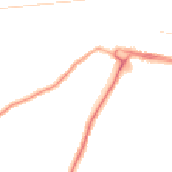 Night-time road noise heatmap for DL3 7HS