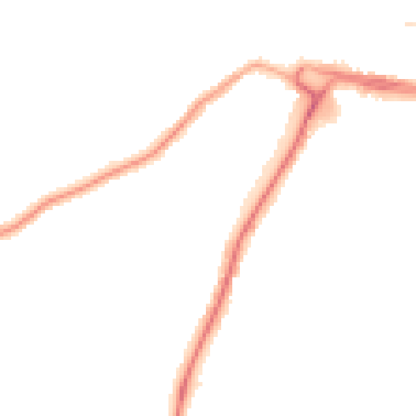 Night-time road noise heatmap for DL3 7HU