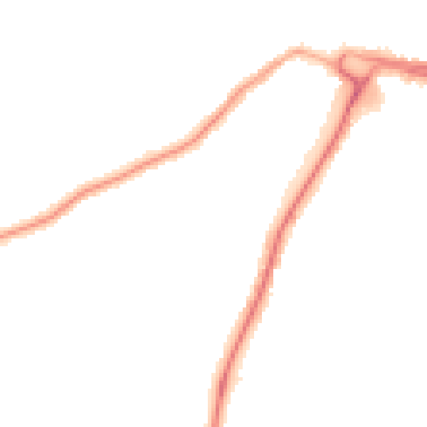 Night-time road noise heatmap for DL3 7HY