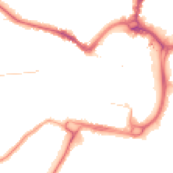 Night-time road noise heatmap for DL3 7NF