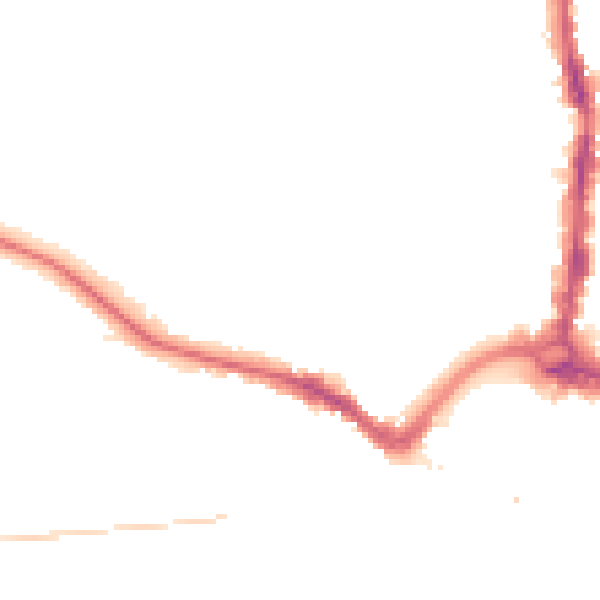 Night-time road noise heatmap for DL3 7PT