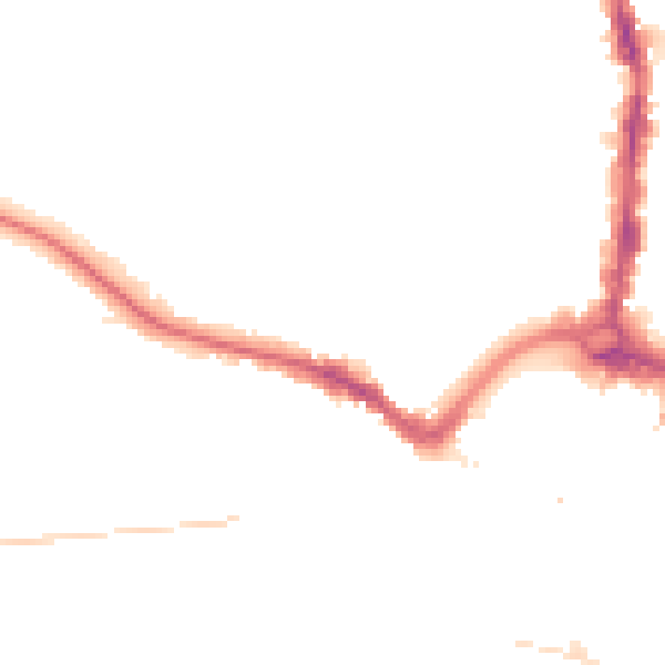 Night-time road noise heatmap for DL3 7PW
