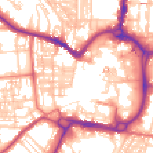 Daytime road noise heatmap for DL3 7RU