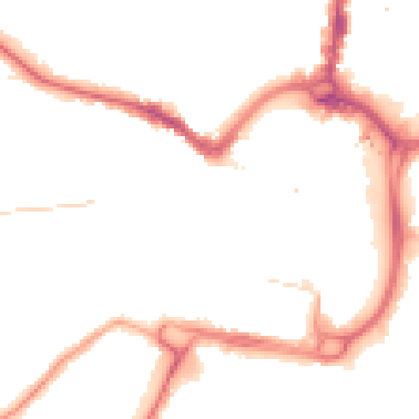 Night-time road noise heatmap for DL3 7RU