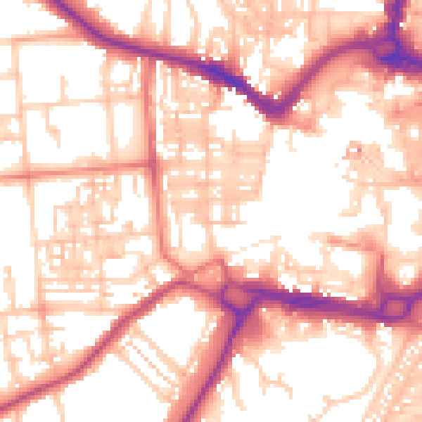 Daytime road noise heatmap for DL3 7UN