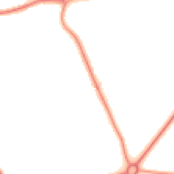 Night-time road noise heatmap for DL3 8QP