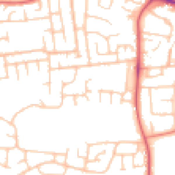 Daytime road noise heatmap for DL3 8SR