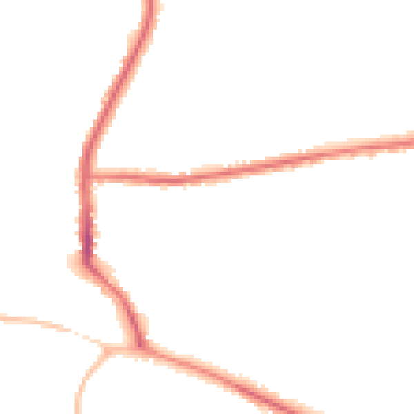 Night-time road noise heatmap for DL3 9JD