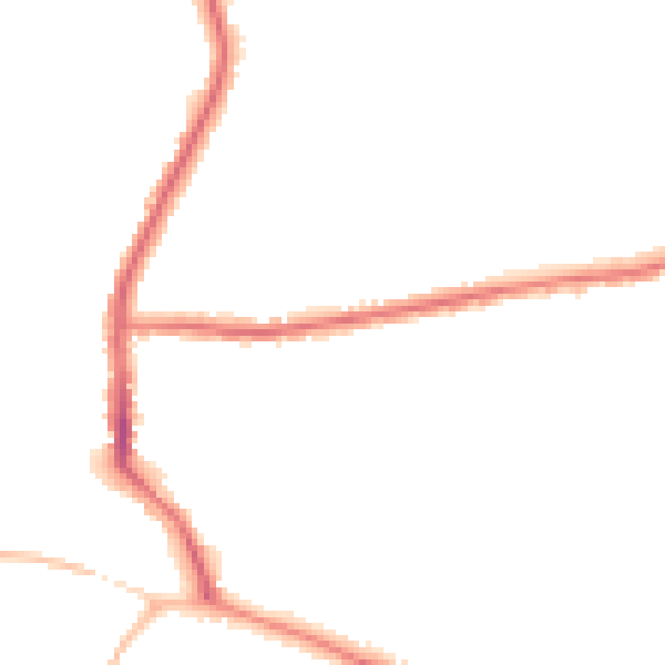 Night-time road noise heatmap for DL3 9JS