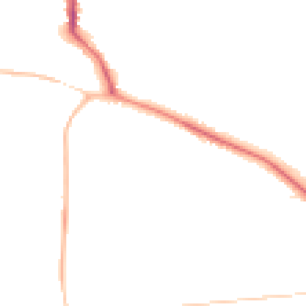 Night-time road noise heatmap for DL3 9NX