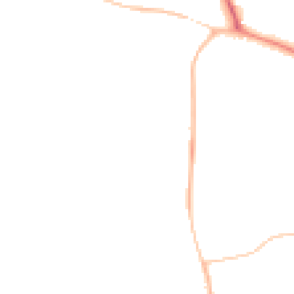 Night-time road noise heatmap for DL3 9RB
