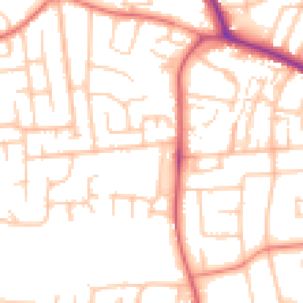 Daytime road noise heatmap for DL3 9ST
