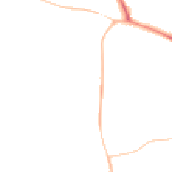 Night-time road noise heatmap for DL3 9ST