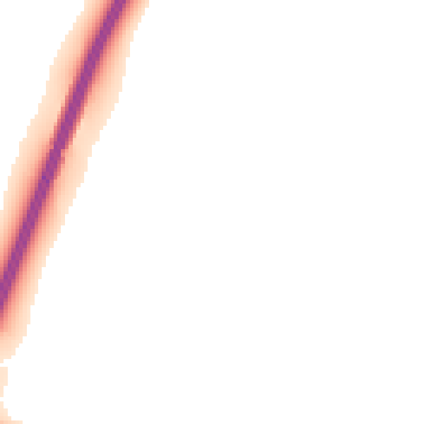 Night-time road noise heatmap for DL3 9UJ