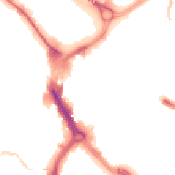 Night-time road noise heatmap for DN1 1BZ
