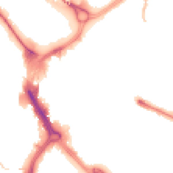 Night-time road noise heatmap for DN1 1DL