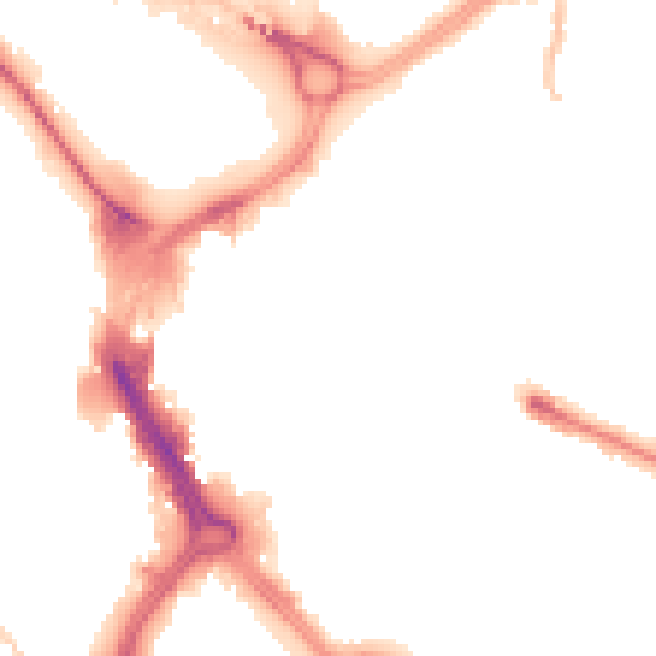 Night-time road noise heatmap for DN1 1DW