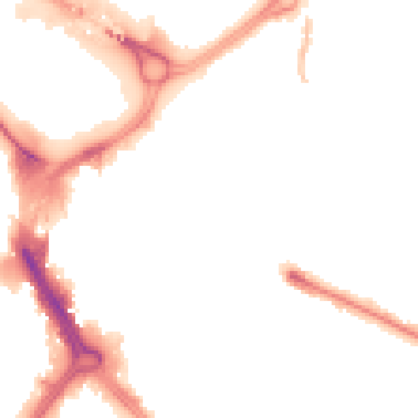 Night-time road noise heatmap for DN1 1HL