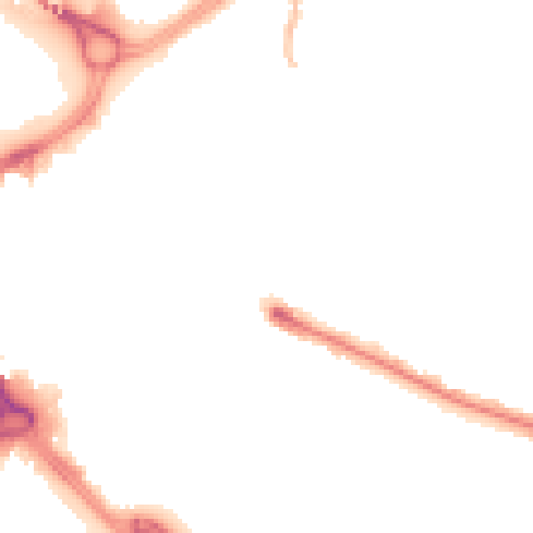 Night-time road noise heatmap for DN1 1JE