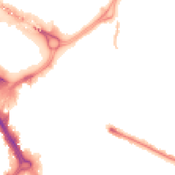 Night-time road noise heatmap for DN1 1JG