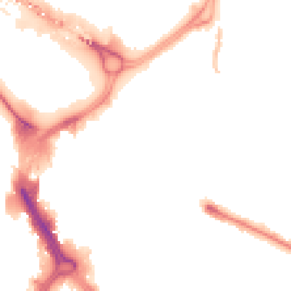 Night-time road noise heatmap for DN1 1JL