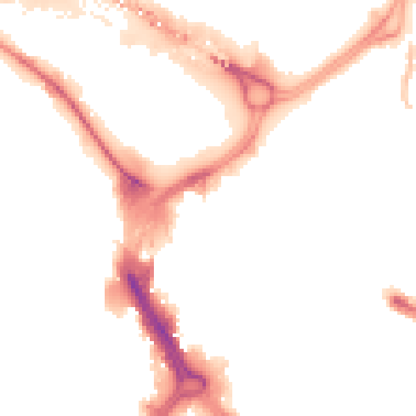 Night-time road noise heatmap for DN1 1JU
