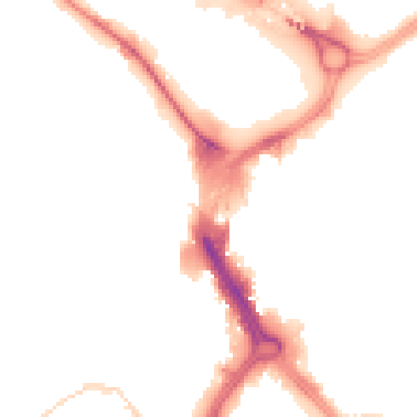 Night-time road noise heatmap for DN1 1LA