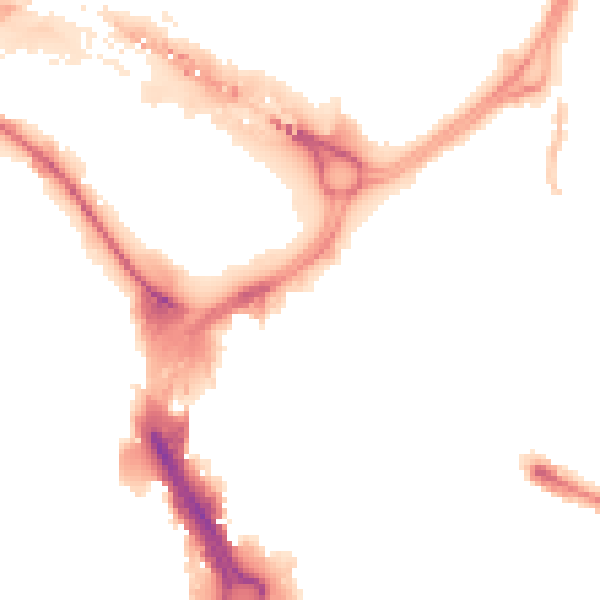 Night-time road noise heatmap for DN1 1LE