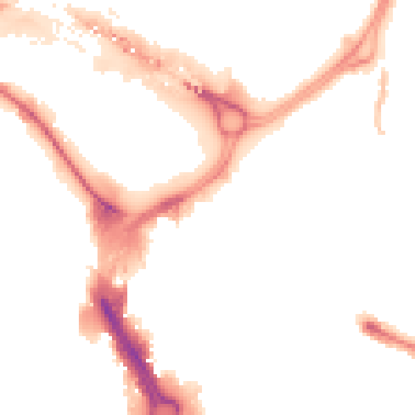 Night-time road noise heatmap for DN1 1LG
