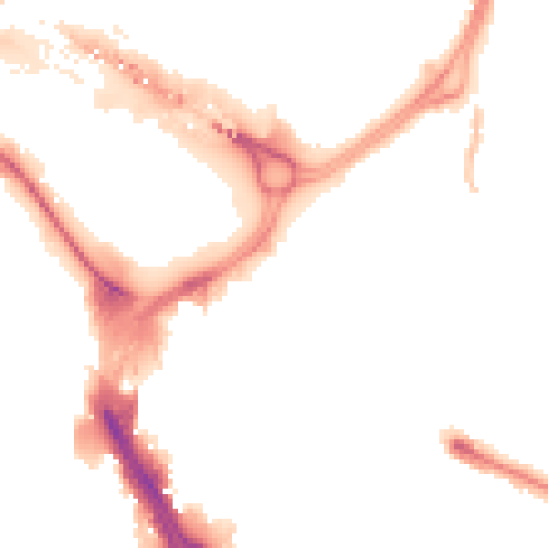 Night-time road noise heatmap for DN1 1LQ