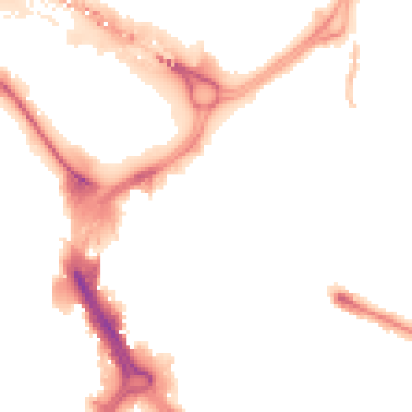 Night-time road noise heatmap for DN1 1NJ