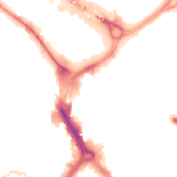 Night-time road noise heatmap for DN1 1QG