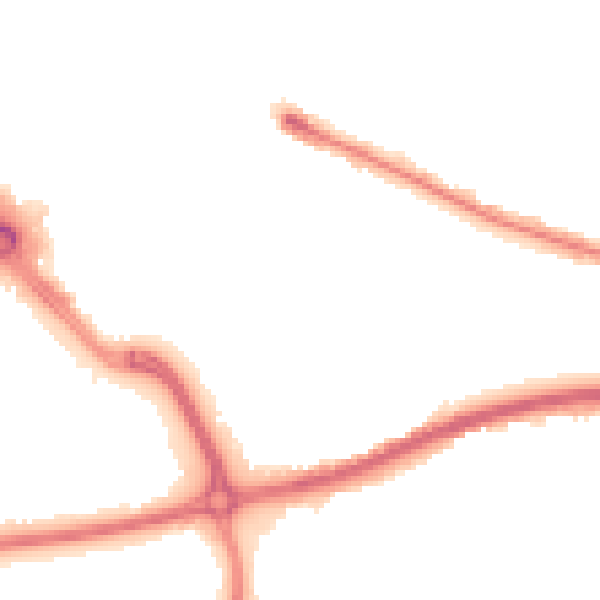 Night-time road noise heatmap for DN1 2AJ