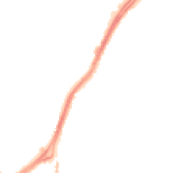 Night-time road noise heatmap for DN1 2TP