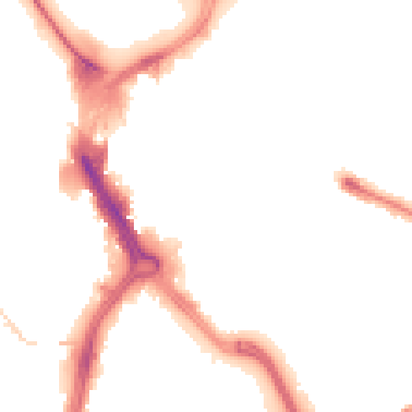 Night-time road noise heatmap for DN1 3JZ