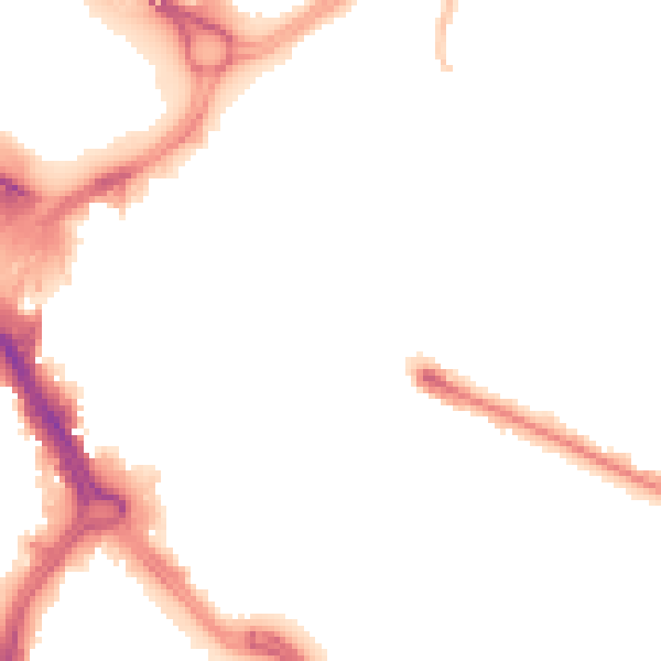 Night-time road noise heatmap for DN1 3NA