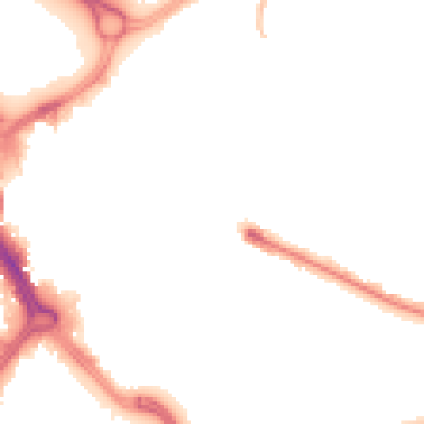 Night-time road noise heatmap for DN1 3NG