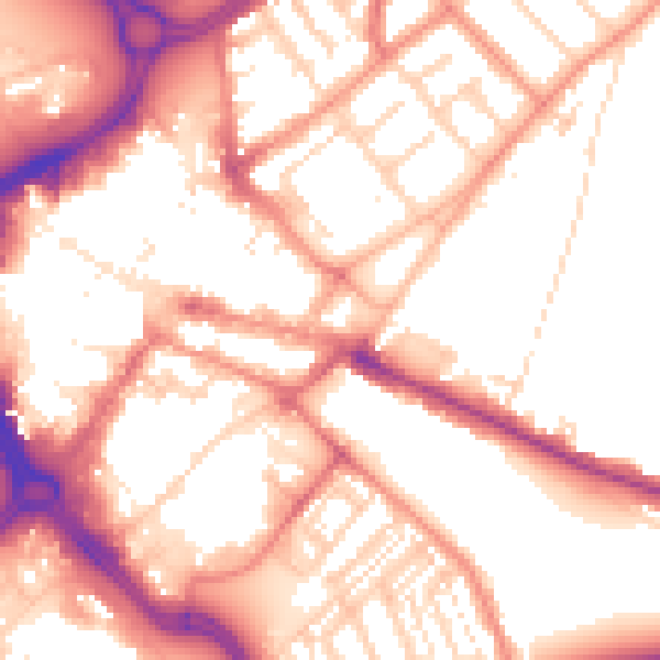 Daytime road noise heatmap for DN1 3NL
