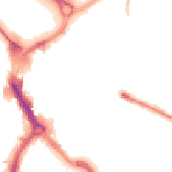 Night-time road noise heatmap for DN1 3PB