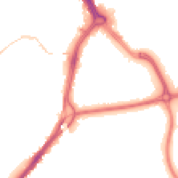 Night-time road noise heatmap for DN1 3SQ