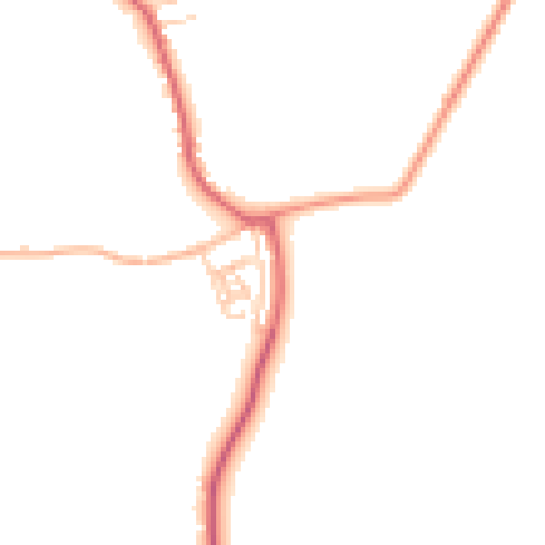 Daytime road noise heatmap for DN10 4DP