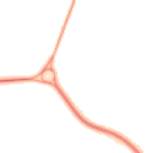 Night-time road noise heatmap for DN10 4FB