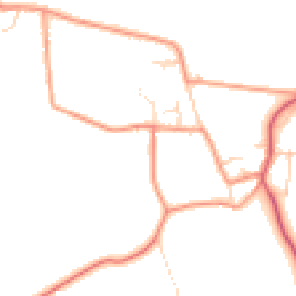 Daytime road noise heatmap for DN10 4HX