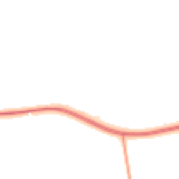 Night-time road noise heatmap for DN10 4RW
