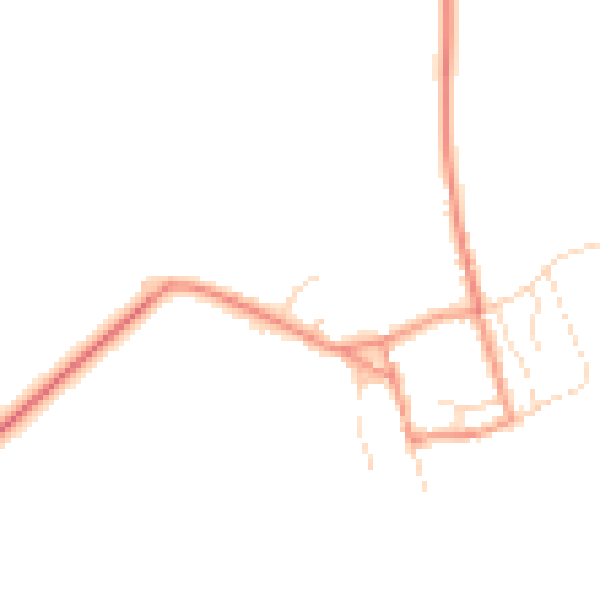 Daytime road noise heatmap for DN10 6DN