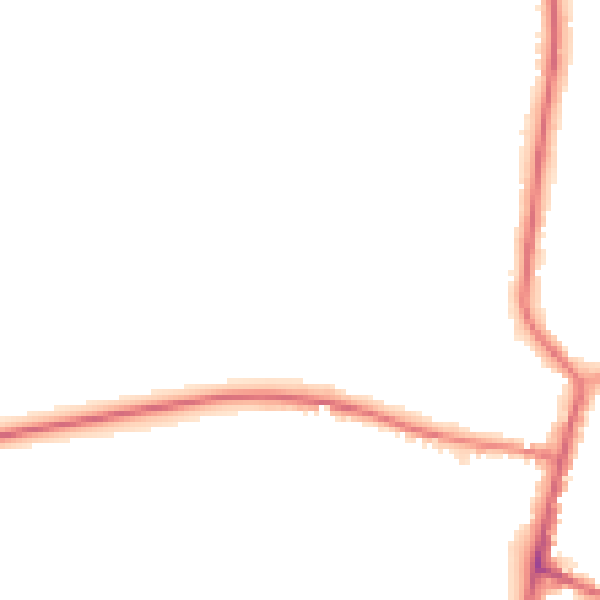 Night-time road noise heatmap for DN10 6LH
