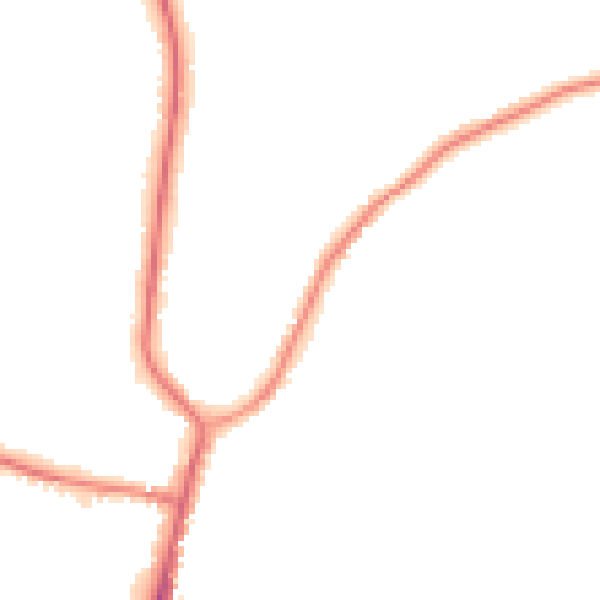 Night-time road noise heatmap for DN10 6PU